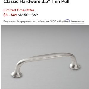 NIB 8  Pottery Barn drawer pulls.